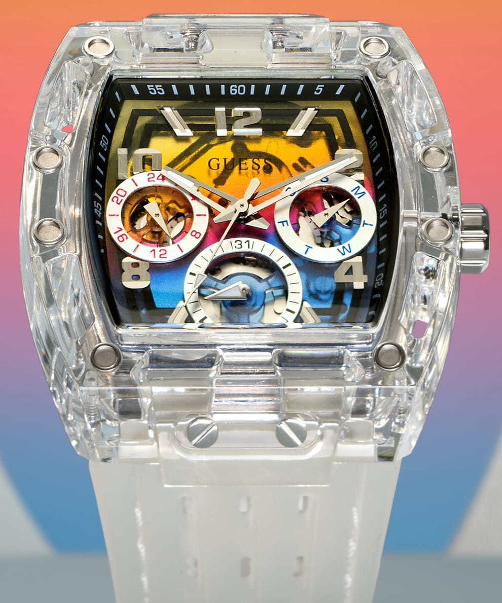 ° ° RELOJ MULTIFUNCION TRANSPARENTE Guess ° °