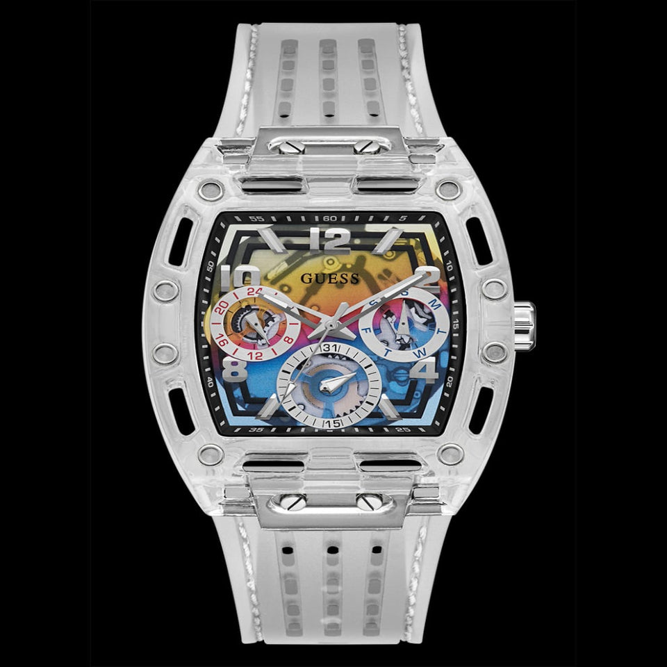 ° ° RELOJ MULTIFUNCION TRANSPARENTE Guess ° °