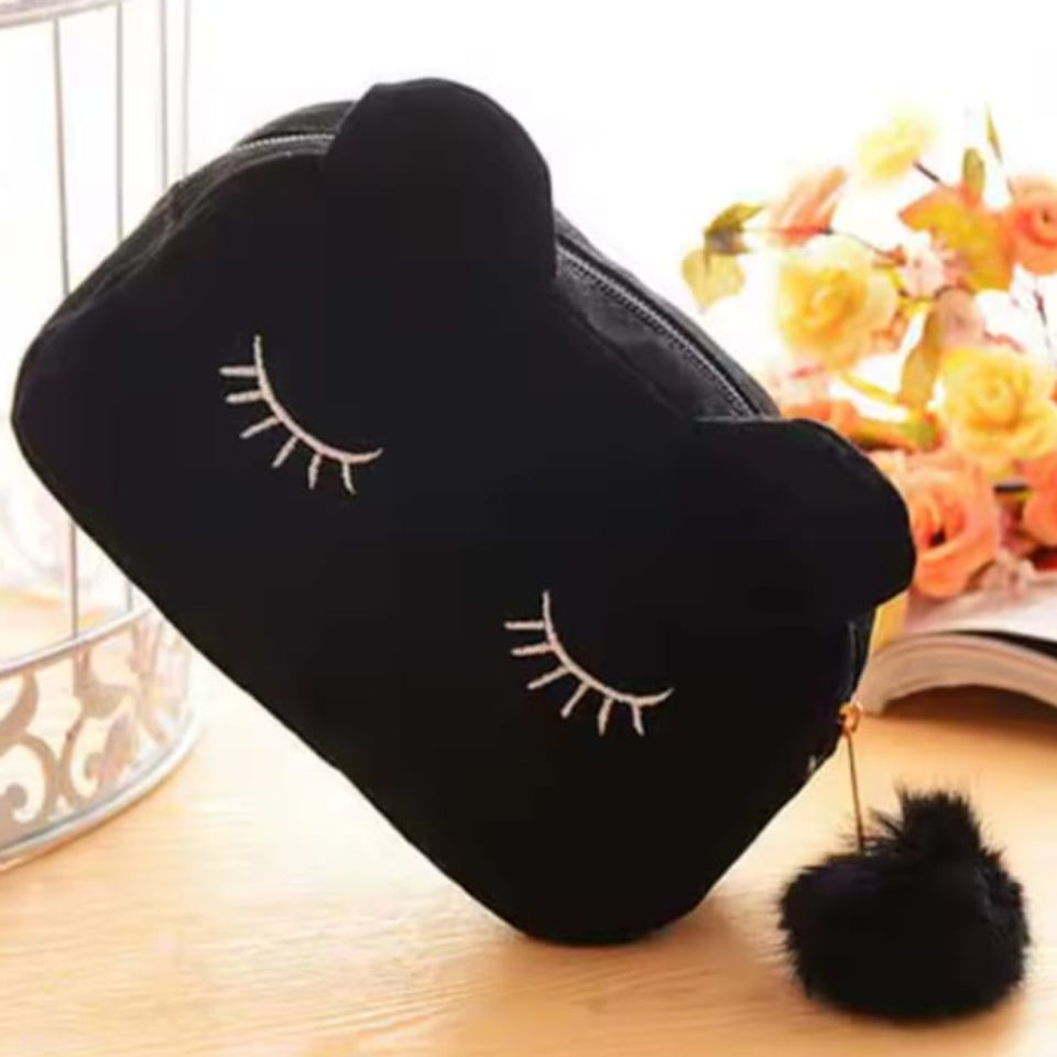 ° ° COSMETIQUERA DE TERCIOPELO GATITO ° °