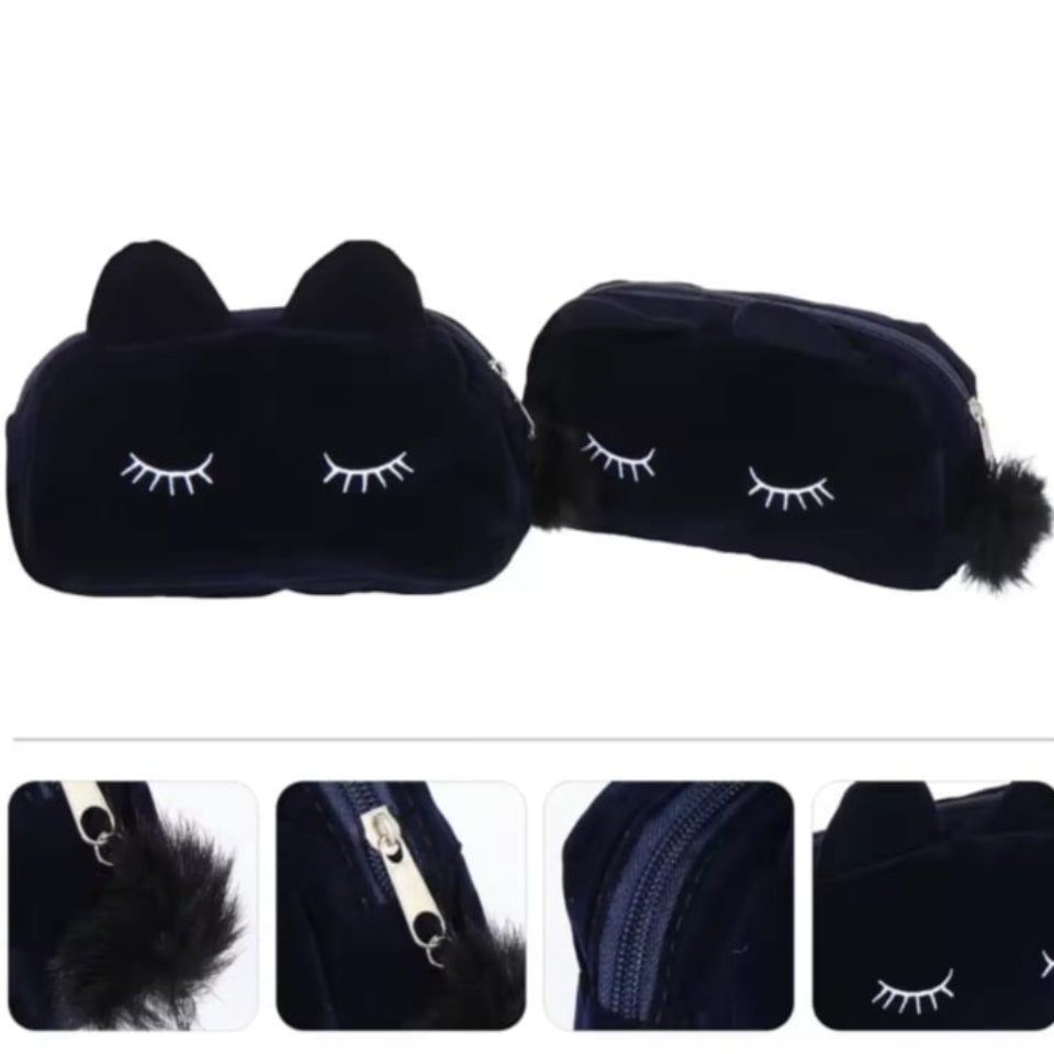 ° ° COSMETIQUERA DE TERCIOPELO GATITO ° °