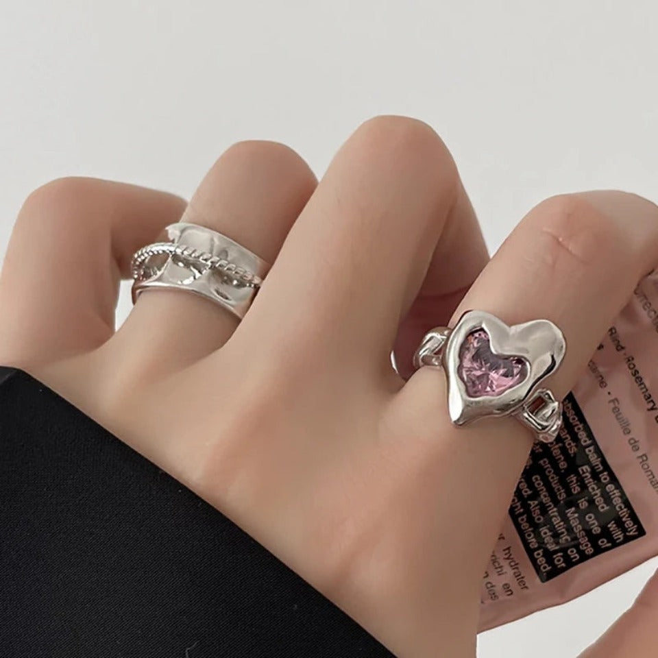 ° ° Anillo Duo Love Pink ° °